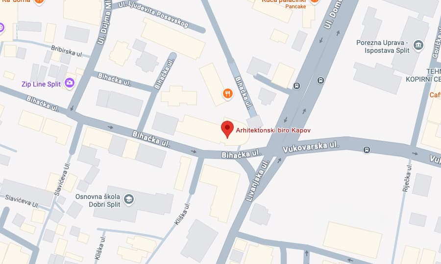 Map — Split, Bihaćka 2A, 21000 Split
