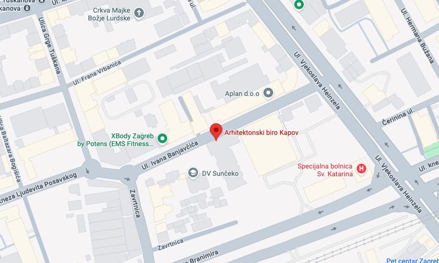 Map — Zagreb, Banjavčićeva 16 / 3rd floor, 10000 Zagreb